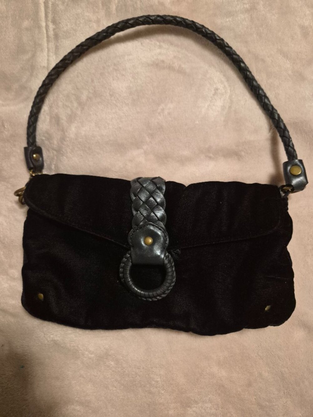Vintage Michael Kors Black Braided Shoulder Bag